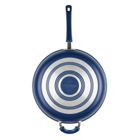 12.5 Inch Ceramic Nonstick Frying Pan / Skillet with Helper Handle, Dishwasher Safe, Green