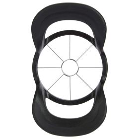 8-Wedge Stainless Steel Apple Slicer and Corer, Black